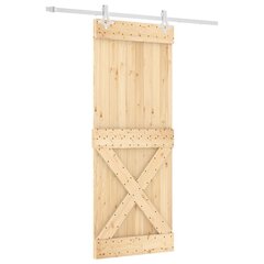 vidaXL liuguks tarvikutega 80 x 210 cm, männipuit цена и информация | Внутренние двери | kaup24.ee