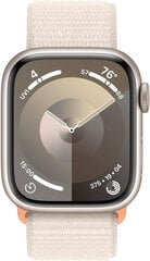 Apple Watch 9 GPS, спортивный ремешок, 41 мм, звездный свет (MR8V3ET/A) цена и информация | Смарт-часы (smartwatch) | kaup24.ee