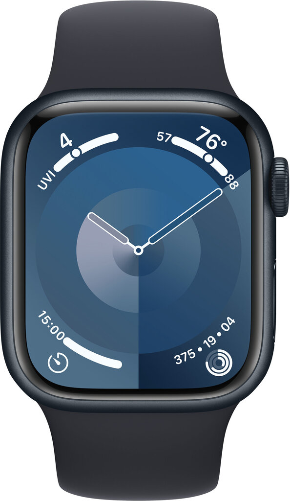 Apple Watch Series 9 GPS 41mm Midnight Aluminium Case with Midnight Sport Band - S/M MR8W3ET/A цена и информация | Nutikellad (smartwatch) | kaup24.ee