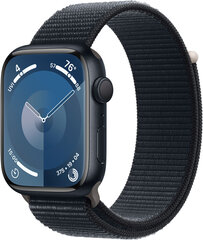 Apple Watch Series 9 GPS 41mm Midnight Aluminium Case with Midnight Sport Loop - MR8Y3ET/A цена и информация | Смарт-часы (smartwatch) | kaup24.ee