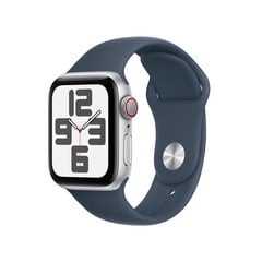 Apple Watch Series 9 GPS 41mm Silver Aluminium Case with Storm Blue Sport Band - S/M MR903ET/A цена и информация | Смарт-часы (smartwatch) | kaup24.ee