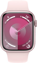 Apple Watch Series 9 GPS 41mm Pink Aluminium Case with Light Pink Sport Band - S/M MR933ET/A hind ja info | Apple Videokaamerad, lisatarvikud | kaup24.ee