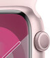 Apple Watch Series 9 GPS 41mm Pink Aluminium Case with Light Pink Sport Band - S/M - MR933ET/A hind ja info | Nutikellad (smartwatch) | kaup24.ee