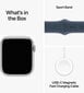 Apple Watch Series 9 GPS 45mm Silver Aluminium Case with Storm Blue Sport Band - M/L MR9E3ET/A hind ja info | Nutikellad (smartwatch) | kaup24.ee