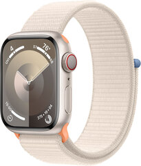 Apple Watch Series 9 GPS + Cellular 41mm Starlight Aluminium Case with Starlight Sport Loop MRHQ3ET/A цена и информация | Смарт-часы (smartwatch) | kaup24.ee