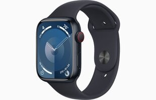 Apple Watch 9 GPS + Cellular 41 мм Sport Band S/M, midnight (MRHR3ET/A) цена и информация | Смарт-часы (smartwatch) | kaup24.ee