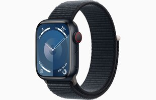 Apple Watch Series 9 GPS + Cellular 41mm Midnight Aluminium Case with Midnight Sport Loop MRHU3ET/A hind ja info | Nutikellad (smartwatch) | kaup24.ee