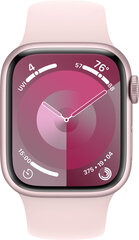 Apple Watch Series 9 GPS + Cellular 41mm Pink Aluminium Case with Light Pink Sport Band - M/L MRJ03ET/A цена и информация | Смарт-часы (smartwatch) | kaup24.ee