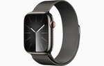 Apple Watch Series 9 GPS + Cellular 41mm Graphite Stainless Steel Case with Graphite Milanese Loop MRJA3ET/A