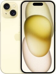Apple iPhone 15 128GB Yellow MTP23PX/A hind ja info | Telefonid | kaup24.ee