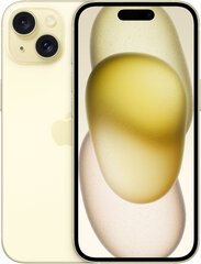 Apple iPhone 15 Plus 512GB Yellow MU1M3PX/A цена и информация | Мобильные телефоны | kaup24.ee