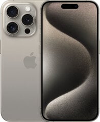 Apple iPhone 15 Pro 128GB Natural Titanium MTUX3PX/A hind ja info | Telefonid | kaup24.ee
