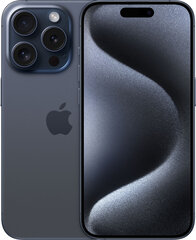 Apple iPhone 15 Pro 256GB Blue Titanium MTV63PX/A hind ja info | Telefonid | kaup24.ee