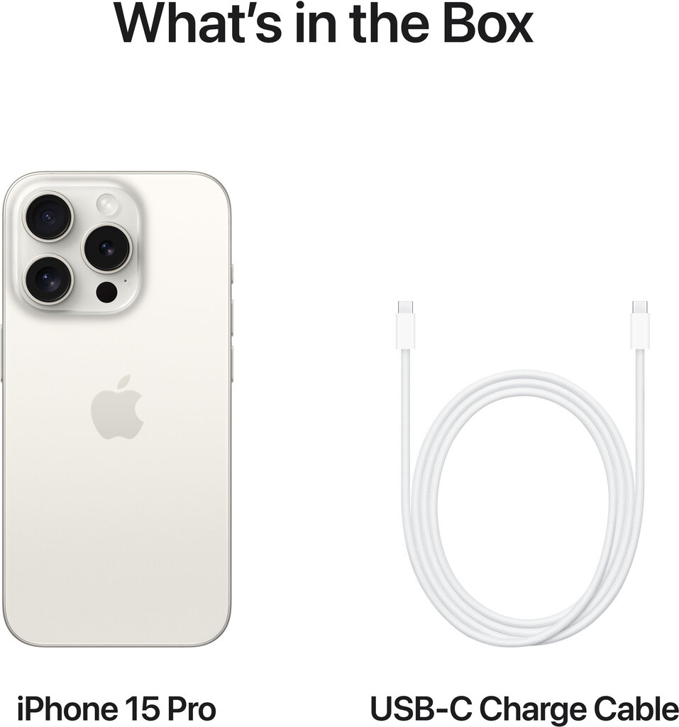 Apple iPhone 15 Pro Max 1TB White Titanium MU7H3PX/A цена и информация | Telefonid | kaup24.ee