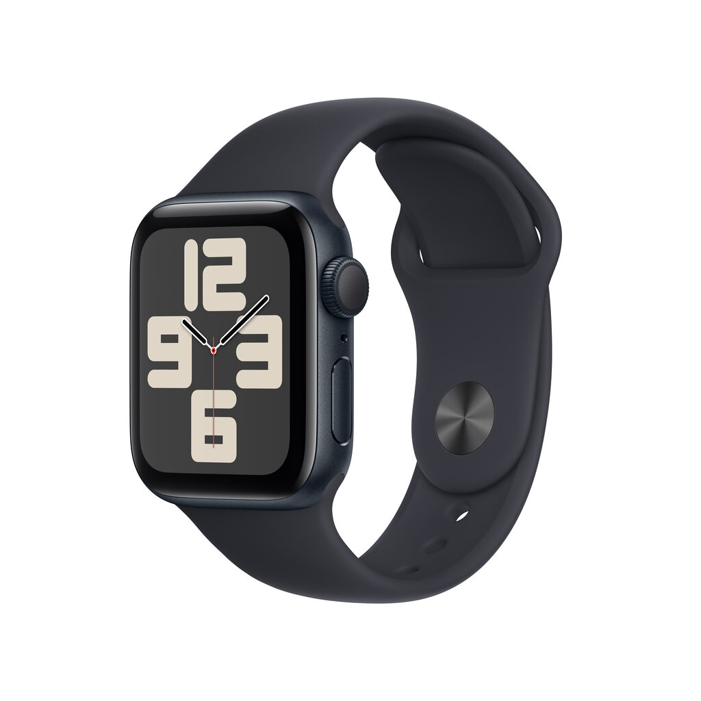 Apple Watch SE GPS 40mm Midnight Aluminium Case with Midnight Sport Band - S/M - MR9X3ET/A hind ja info | Nutikellad (smartwatch) | kaup24.ee