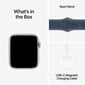 Apple Watch SE GPS 40mm Silver Aluminium Case with Storm Blue Sport Band - S/M - MRE13ET/A цена и информация | Nutikellad (smartwatch) | kaup24.ee