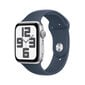 Apple Watch SE GPS 40mm Silver Aluminium Case with Storm Blue Sport Band - S/M - MRE13ET/A цена и информация | Nutikellad (smartwatch) | kaup24.ee