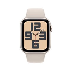 Apple Watch SE GPS 44mm Starlight Aluminium Case with Starlight Sport Band - M/L MRE53ET/A цена и информация | Смарт-часы (smartwatch) | kaup24.ee