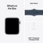 Apple Watch SE GPS + Cellular 40mm Silver Aluminium Case with Storm Blue Sport Band - M/L - MRGM3ET/A цена и информация | Nutikellad (smartwatch) | kaup24.ee