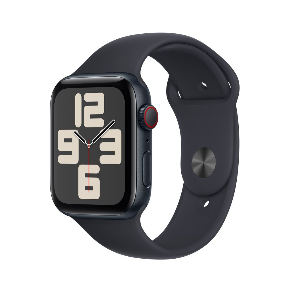 Apple Watch SE GPS + Cellular 44mm Midnight Aluminium Case with Midnight Sport Band - M/L - MRH83ET/A цена и информация | Nutikellad (smartwatch) | kaup24.ee