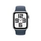 Apple Watch SE GPS + Cellular 44mm Silver Aluminium Case with Storm Blue Sport Band - S/M - MRHF3ET/A hind ja info | Nutikellad (smartwatch) | kaup24.ee