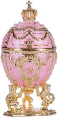 Faberge stiilis muna, ehtekarp lõvide ja keisri krooniga цена и информация | Другие оригинальные подарки | kaup24.ee