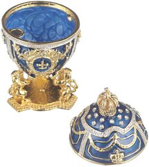 Faberge stiilis muna, ehtekarp lõvide ja keisri krooniga hind ja info | Muud kingitused | kaup24.ee