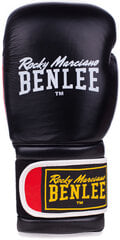 Боксерские перчатки из натуральной кожи Benlee Sugar Deluxe, черные/красные цена и информация | Боевые искусства | kaup24.ee