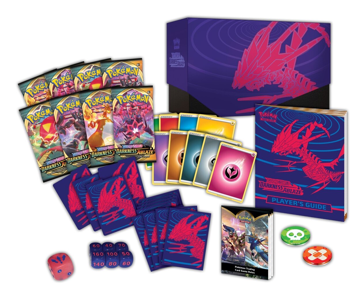 Pokemon TCG: Sword & Shield - Darkness Ablaze Elite Trainer Box цена и информация | Lauamängud ja mõistatused | kaup24.ee