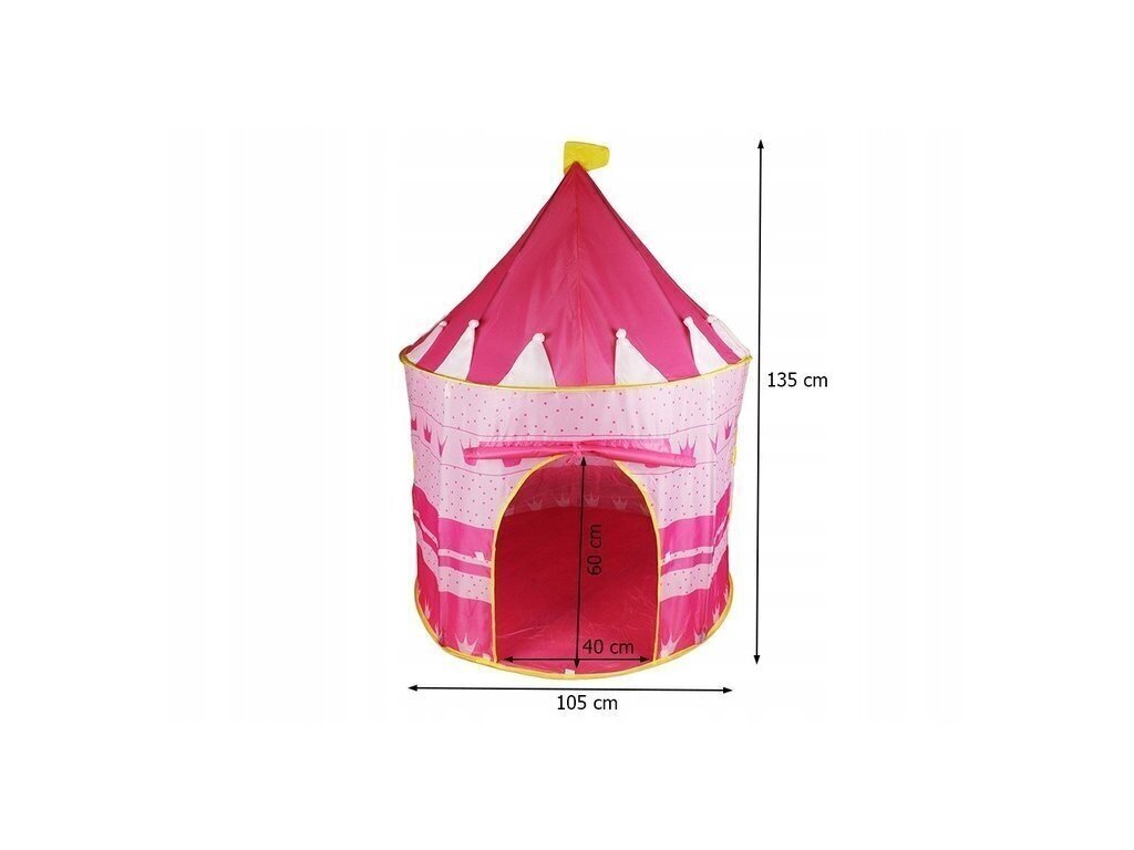 Laste telk, roosa цена и информация | Mänguväljakud, mängumajad | kaup24.ee