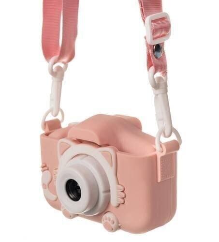 Laste digikaamera, roosa цена и информация | Fotoaparaadid | kaup24.ee