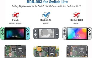 ElecGeari aku Nintendo Switch Lite HDH-001 jaoks цена и информация | Игровые приставки | kaup24.ee