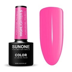 Kauapüsiv geellakk Sunone Highlighter 5 Neon, 5g hind ja info | Küünelakid, küünetugevdajad | kaup24.ee