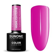Kauapüsiv geellakk Sunone Highlighter 6 Neon, 5g цена и информация | Лаки для ногтей, укрепители для ногтей | kaup24.ee