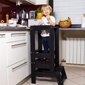Köögi seisualus lastele Springos, must hind ja info | Laste lauad ja toolid | kaup24.ee