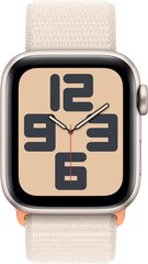 Apple Watch SE GPS 44mm Starlight Aluminium Case with Starlight Sport Loop MRE63ET/A цена и информация | Смарт-часы (smartwatch) | kaup24.ee