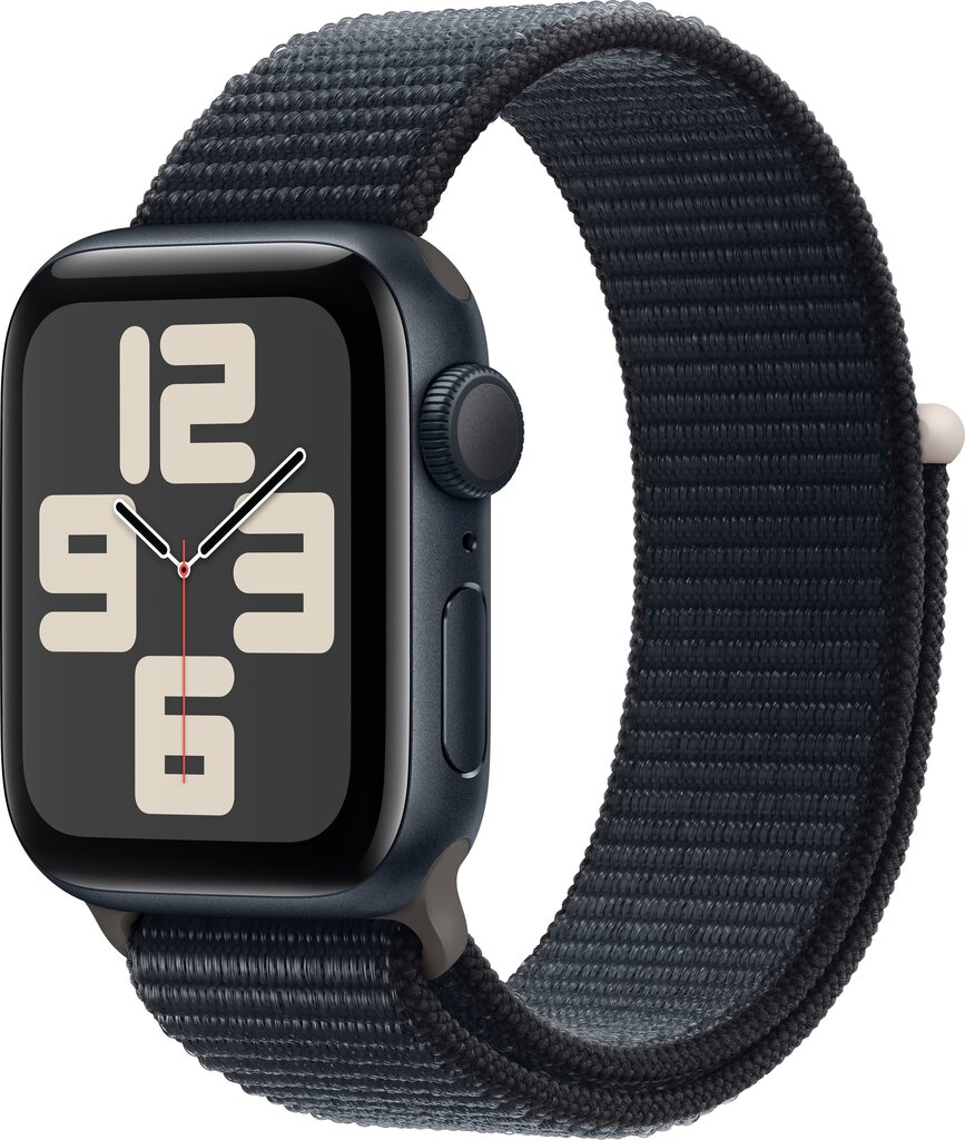 Apple Watch SE GPS 44mm Midnight Aluminium Case with Midnight Sport Loop - MREA3ET/A цена и информация | Nutikellad (smartwatch) | kaup24.ee