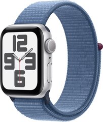 Apple Watch SE GPS 44mm Silver Aluminium Case with Winter Blue Sport Loop MREF3ET/A цена и информация | Смарт-часы (smartwatch) | kaup24.ee