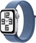 Apple Watch SE GPS 44mm Silver Aluminium Case with Winter Blue Sport Loop - MREF3ET/A цена и информация | Nutikellad (smartwatch) | kaup24.ee