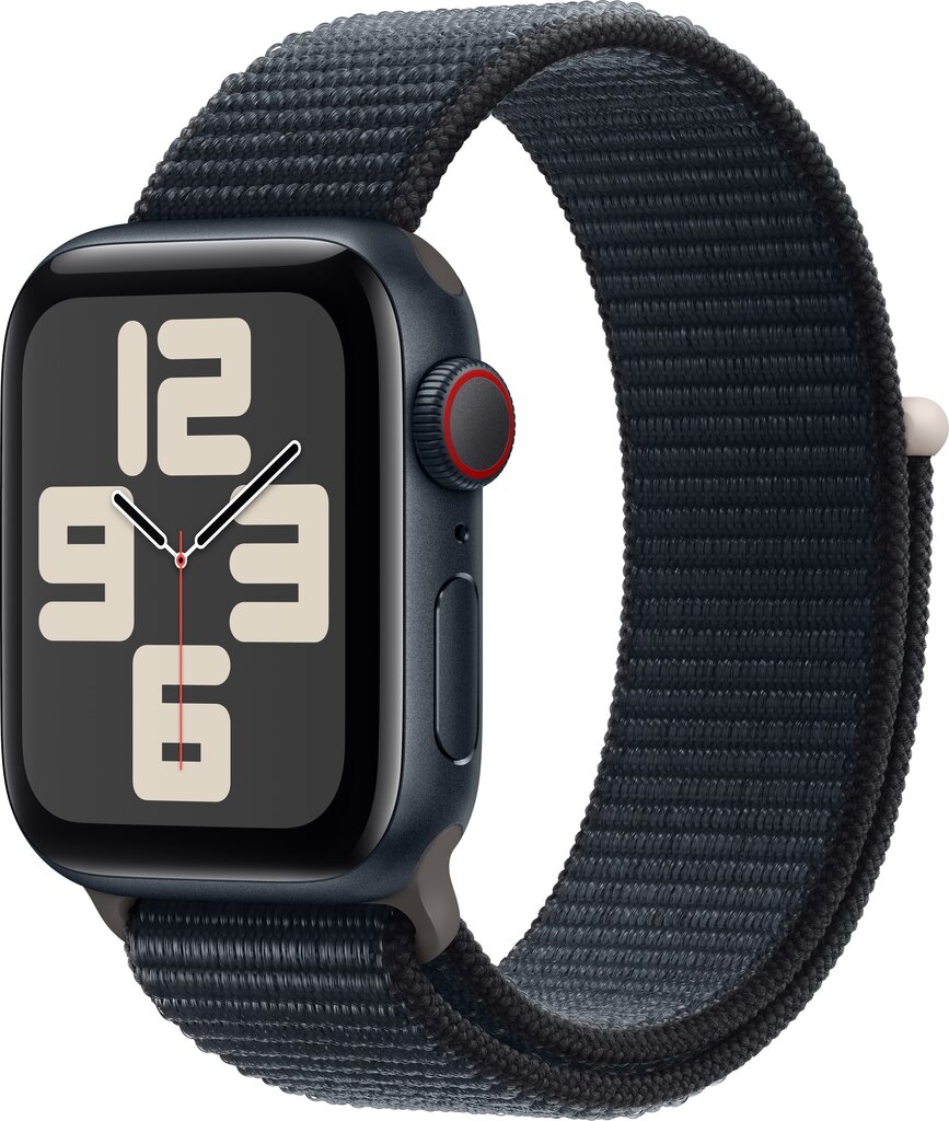 Apple Watch SE GPS + Cellular 40mm Midnight Aluminium Case with Midnight Sport Loop - MRGE3ET/A цена и информация | Nutikellad (smartwatch) | kaup24.ee