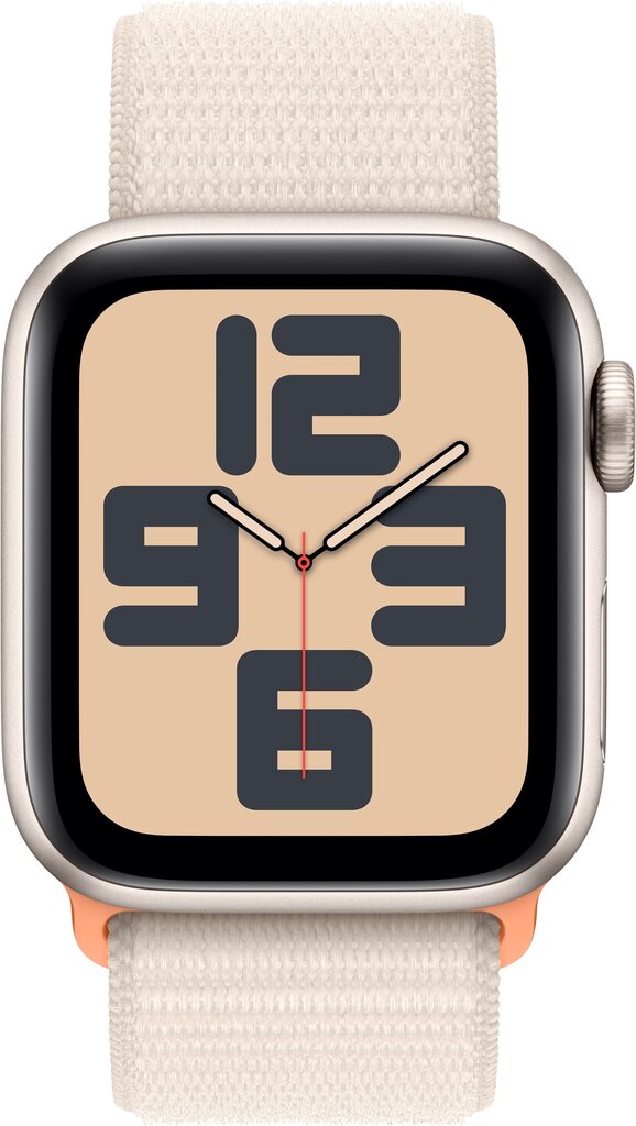 Apple Watch SE GPS + Cellular 44mm Starlight Aluminium Case with Starlight Sport Loop - MRH23ET/A цена и информация | Nutikellad (smartwatch) | kaup24.ee