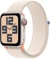 Apple Watch SE GPS + Cellular 44mm Starlight Aluminium Case with Starlight Sport Loop - MRH23ET/A цена и информация | Nutikellad (smartwatch) | kaup24.ee