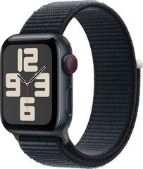 Apple Watch SE GPS + Cellular 44mm Midnight Aluminium Case with Midnight Sport Loop - MRHC3ET/A hind ja info | Nutikellad (smartwatch) | kaup24.ee