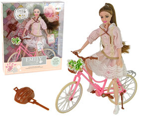 Кукла Эмили с розовым велосипедом и шлемом цена и информация | Игрушки для девочек | kaup24.ee