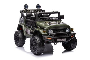 Электрический внедорожник Toyota FJ Moro 4x4, зеленый камуфляж цена и информация | Электромобили для детей | kaup24.ee