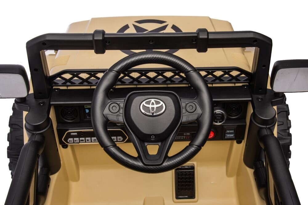 Toyota FJ Khaki 4x4 elektriline maastur, pruun hind ja info | Laste elektriautod | kaup24.ee