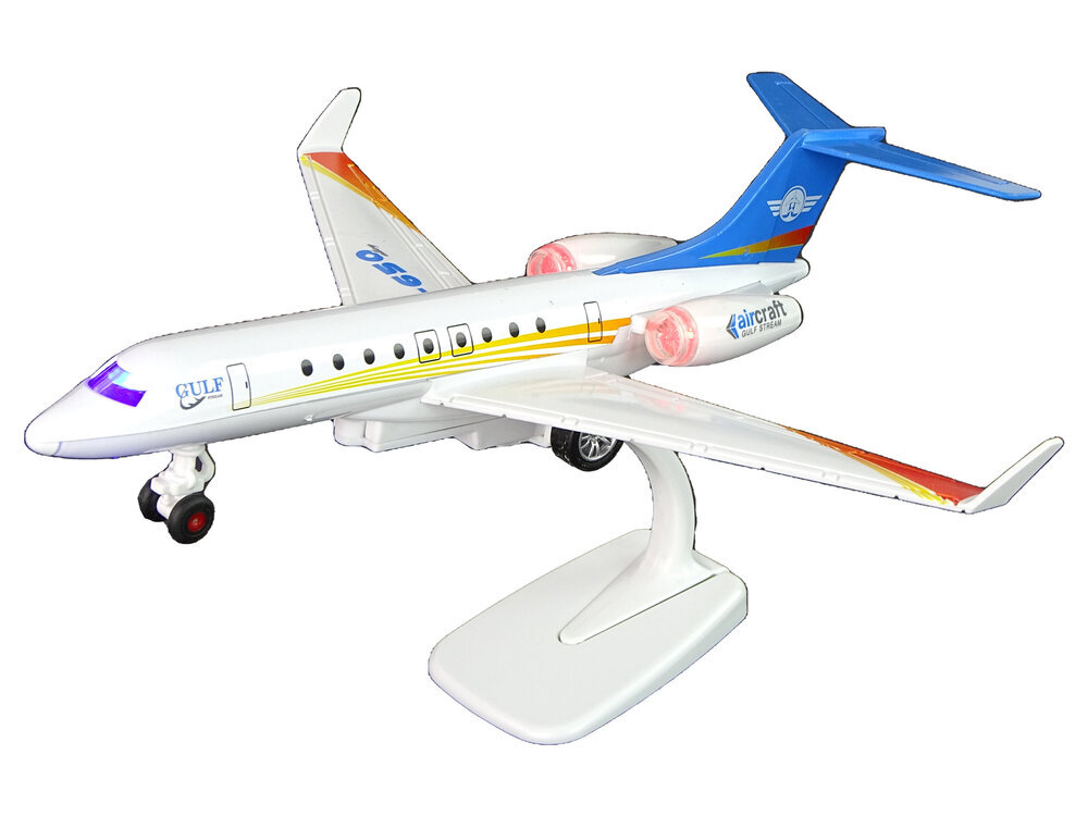G-650 reisilennuk heli- ja valgusefektidega, valge hind ja info | Poiste mänguasjad | kaup24.ee
