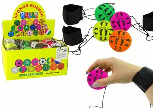 Мяч полиуретановый на резинке, 6 см цена и информация | Развивающие игрушки | kaup24.ee