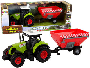 Traktor koos eemaldatava teraviljahaagisega, roheline hind ja info | Poiste mänguasjad | kaup24.ee