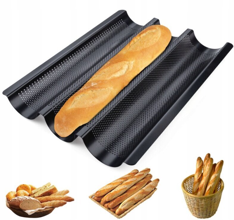 Baguette ahjuvorm, 23,5 x 38 cm цена и информация | Ahjuvormid ja küpsetustarvikud | kaup24.ee